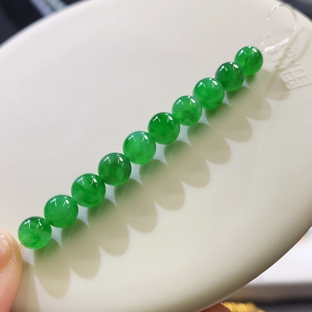 未镶嵌挂件翡翠一组珠珠