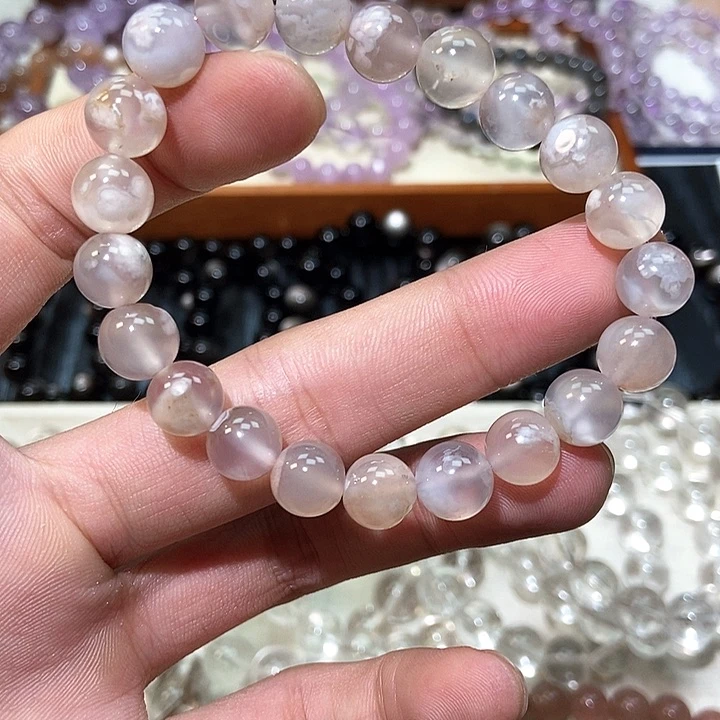 合金手链水晶卡9樱花玛瑙