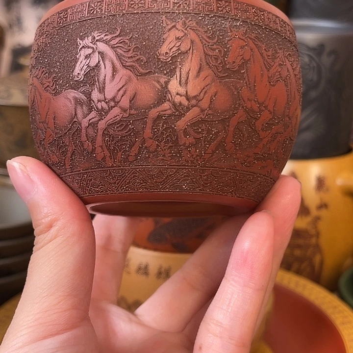 茶杯紫砂宜兴紫砂茶杯正品