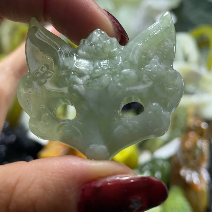 岫玉未镶嵌吊坠吊坠