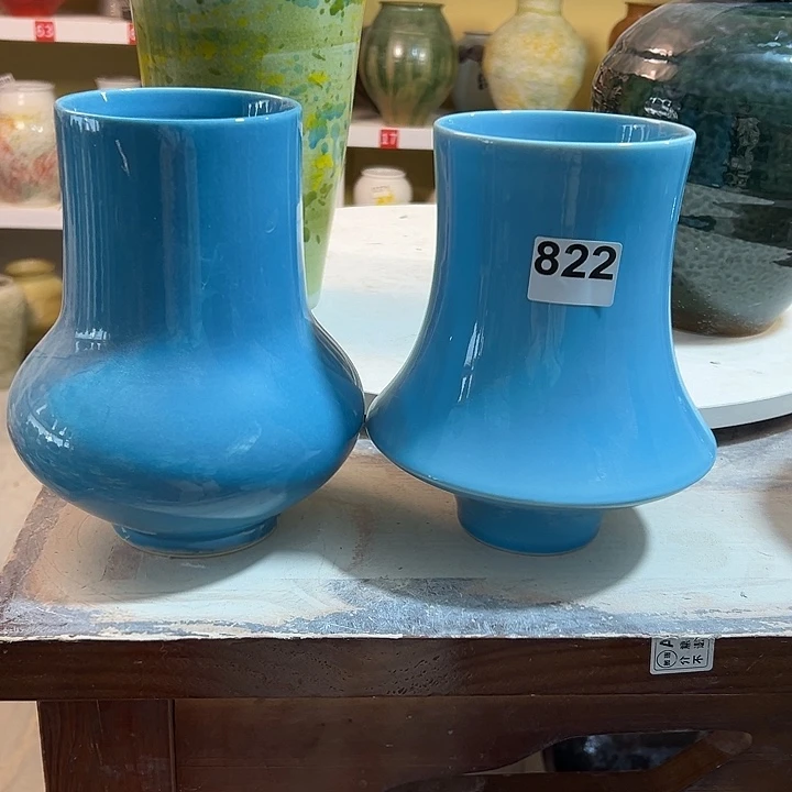 猫***飞白泥花瓶822，036，摆件摆件