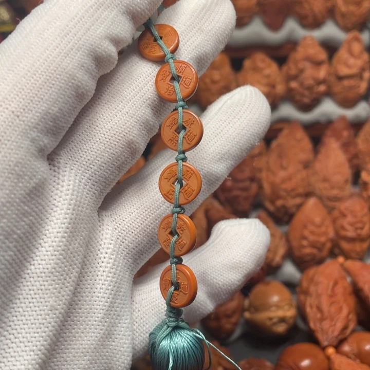 【闪购商品】橄榄核手串/手链养**?五帝钱