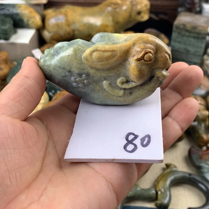 拉***s岫岩河磨玉（透闪石质玉）未镶嵌珠宝奇石