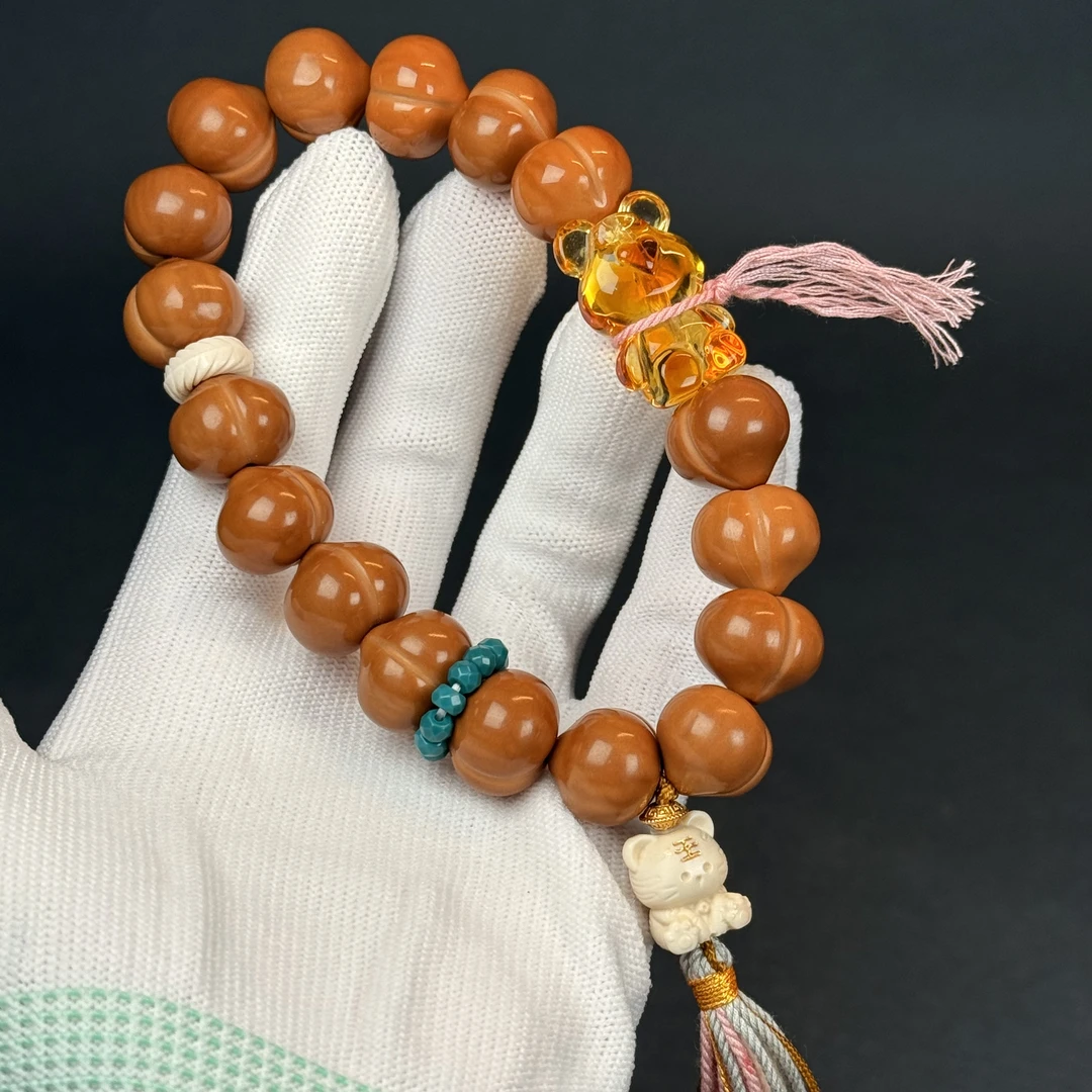 Q43-41猴头屁桃手持Diy设计搭配 16mm 一物一图