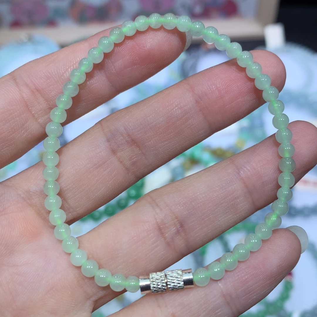 翡翠未镶嵌手链天然