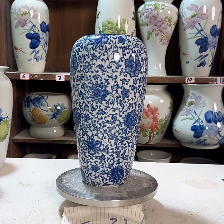 瓶大萝卜青花子连新款陶瓷陶瓷