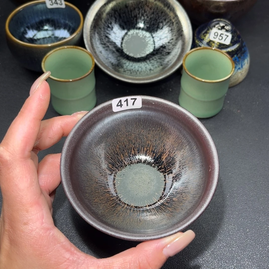 茶盏417 建盏单盏放大漏…………