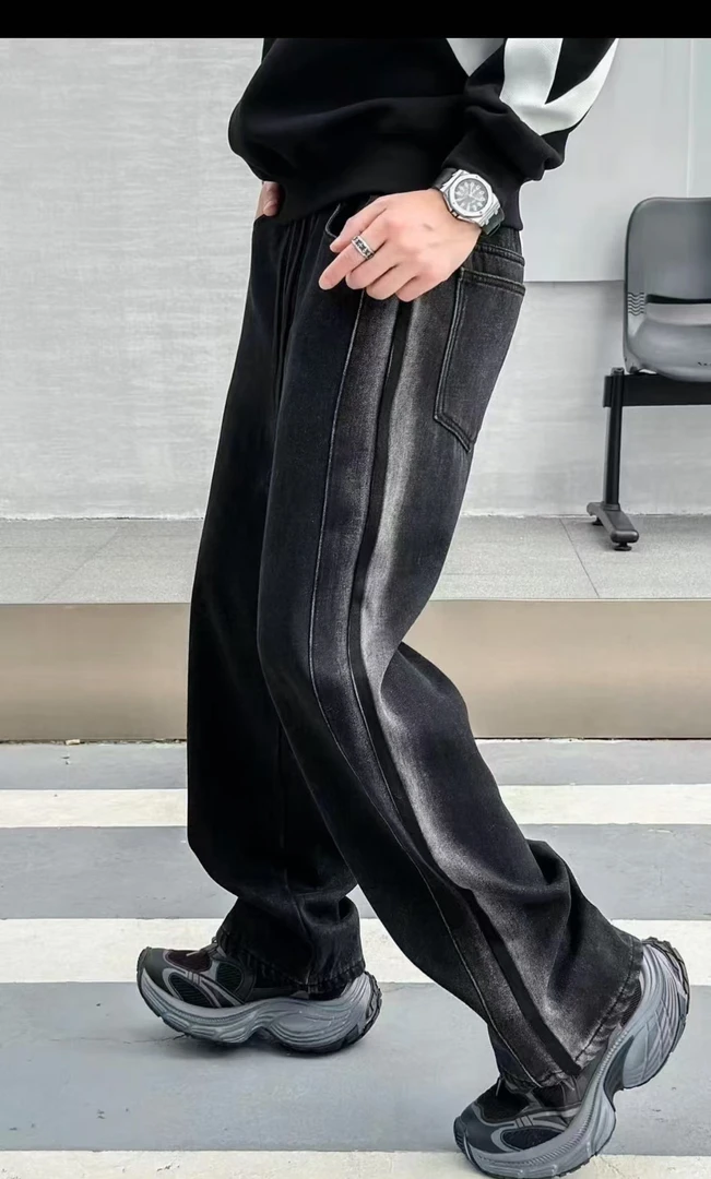 【JDKJ】2025新款潮品轻奢高端气质休闲直筒男士牛仔裤K599