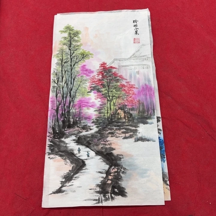 国画花鸟等图案和造型各有