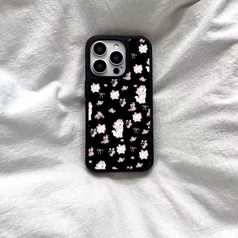 新款小众满屏花朵玛丽适用苹果16华为oppo荣耀vivo小米14真手机壳