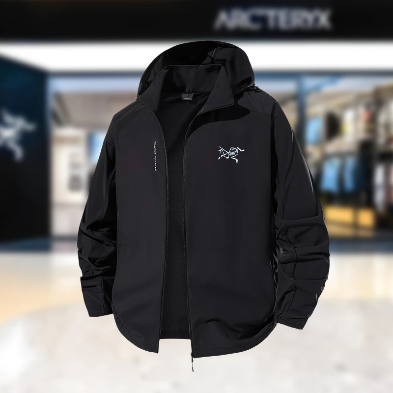 【专柜同款】刺绣鸟家冰感防晒衣男士冰丝透气连帽防紫外线薄款外套