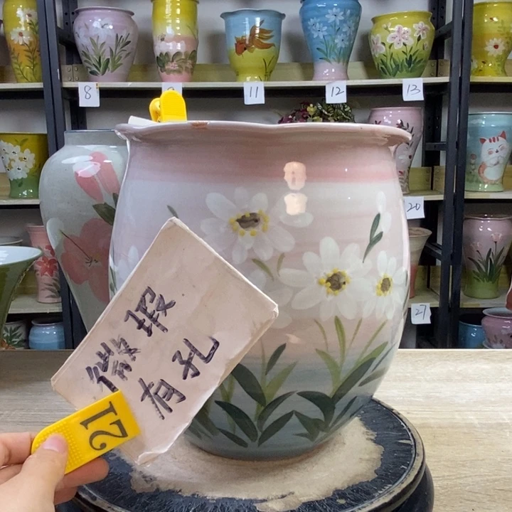 景德镇高温陶瓷花盆