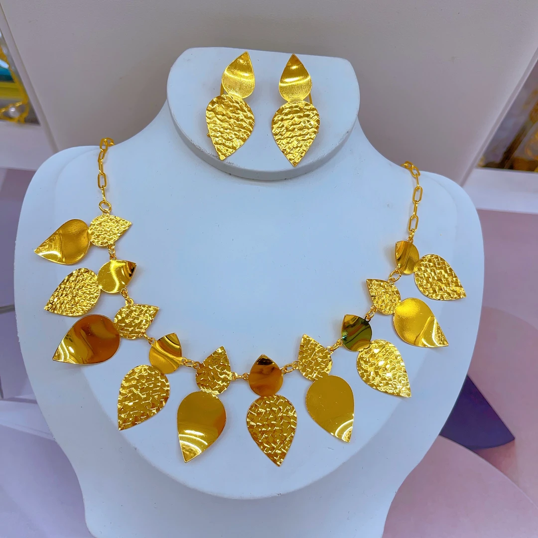 钛钢项链 629新款两件套首饰耳环项链百搭时尚气质手工