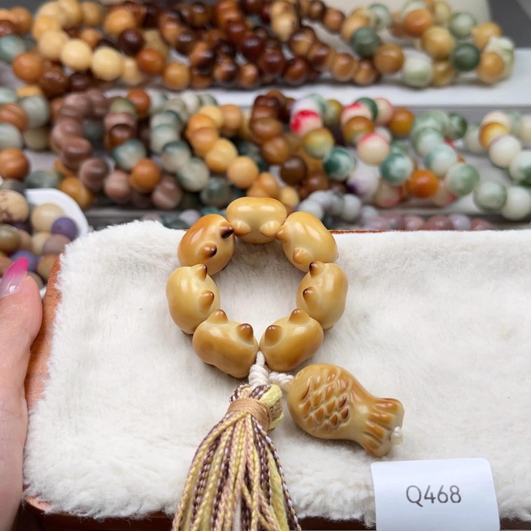 菩提根/象牙果吊坠夏**央通货wq468柯基屁屁手捻19m