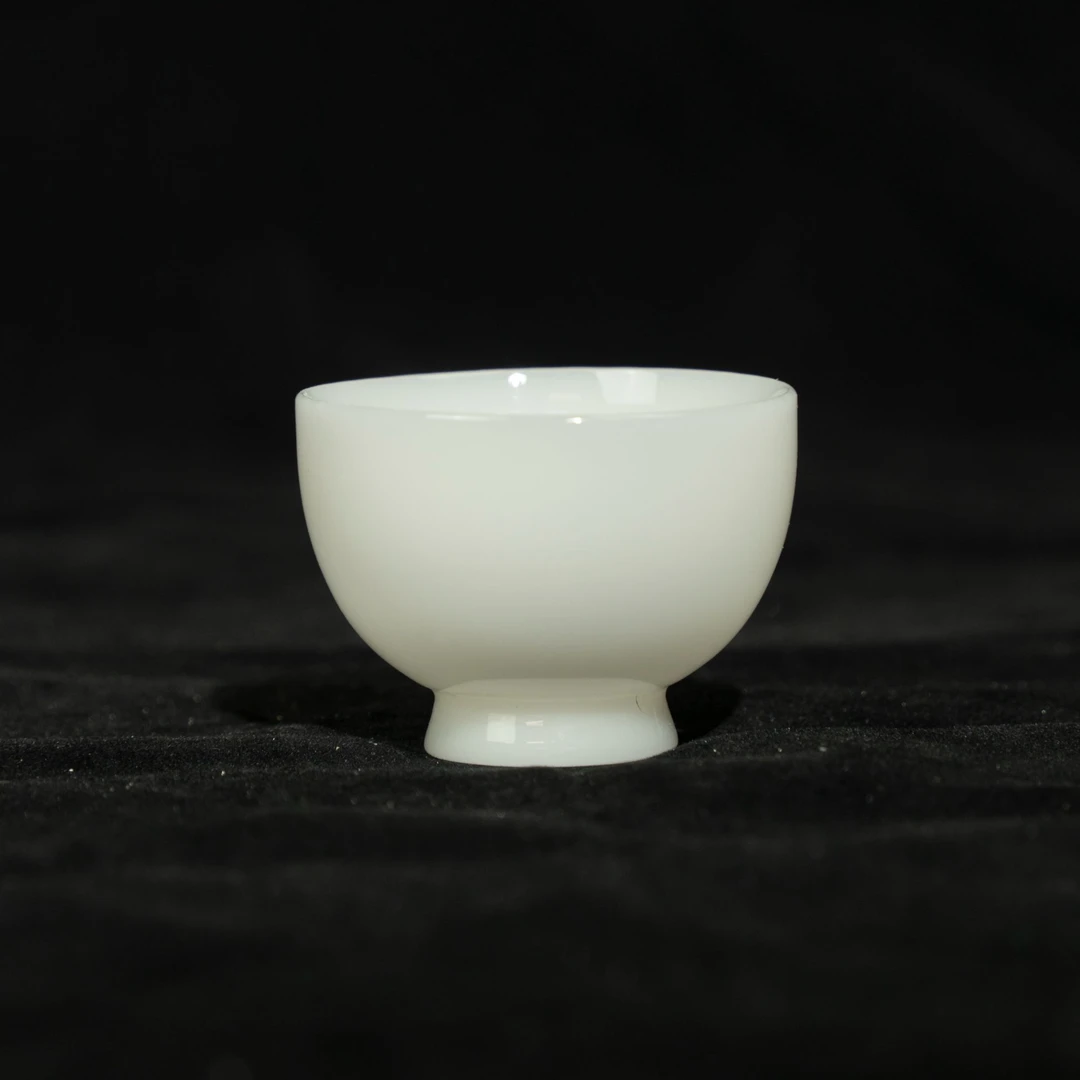 T005璞玉白瓷茶杯家用待客专用功夫茶品茗杯小客杯