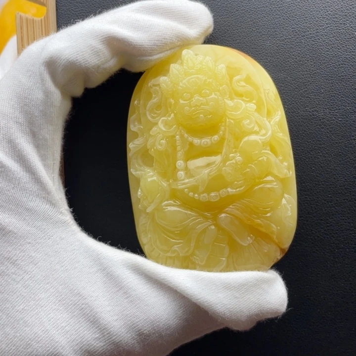 琥珀未镶嵌颈饰天然琥珀蜜蜡