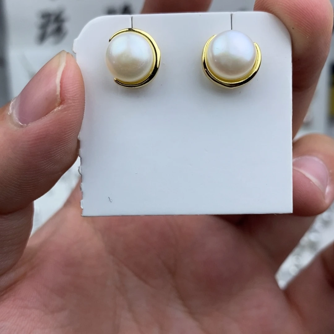 未镶嵌淡水珍珠耳饰