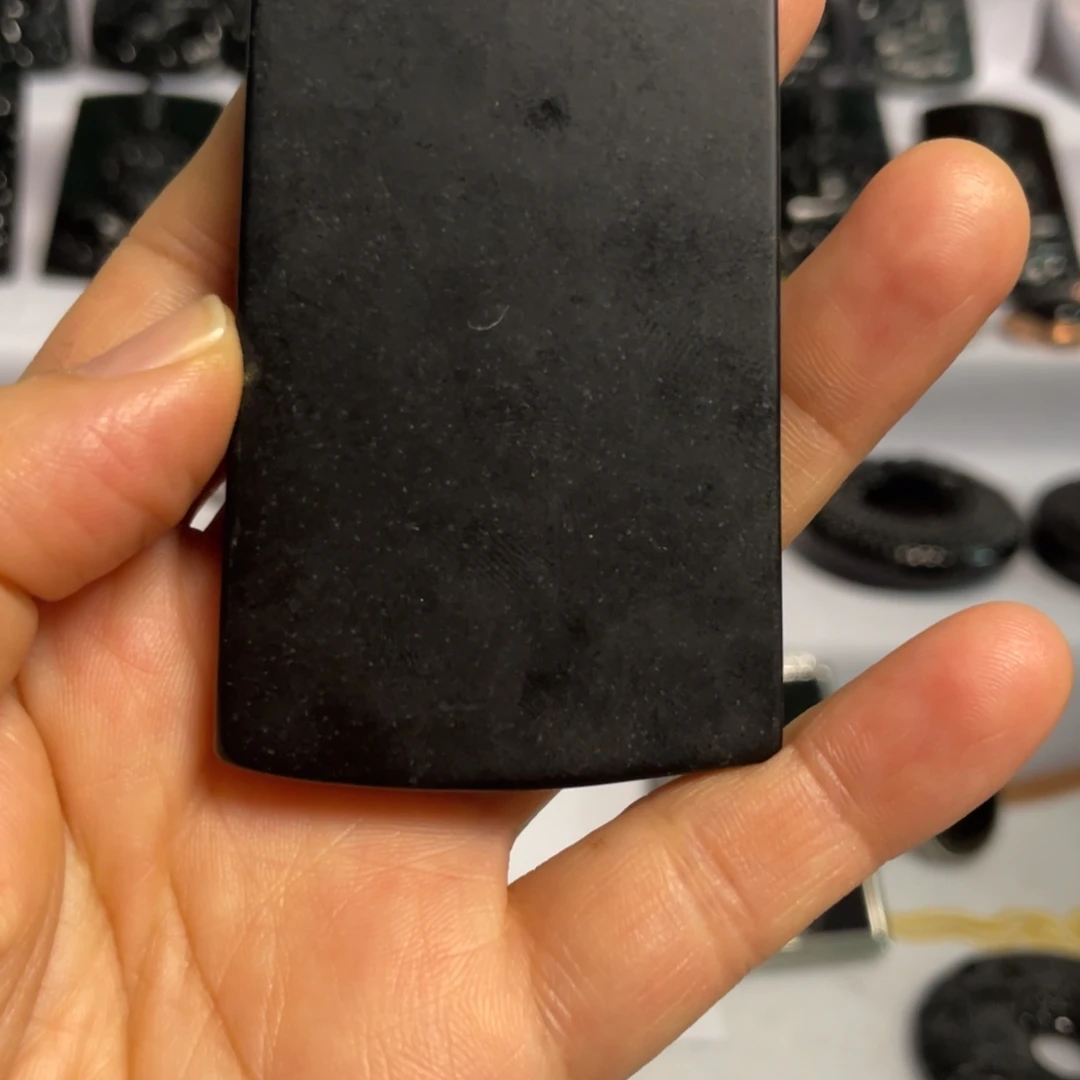 定制翡翠未镶嵌天然翡翠墨翠虚空定制