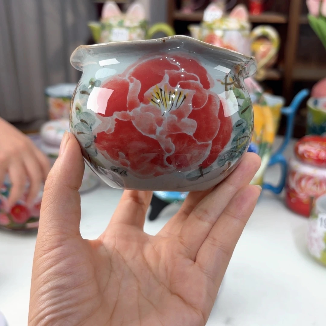 景德镇手绘高温釉下彩陶瓷茶具