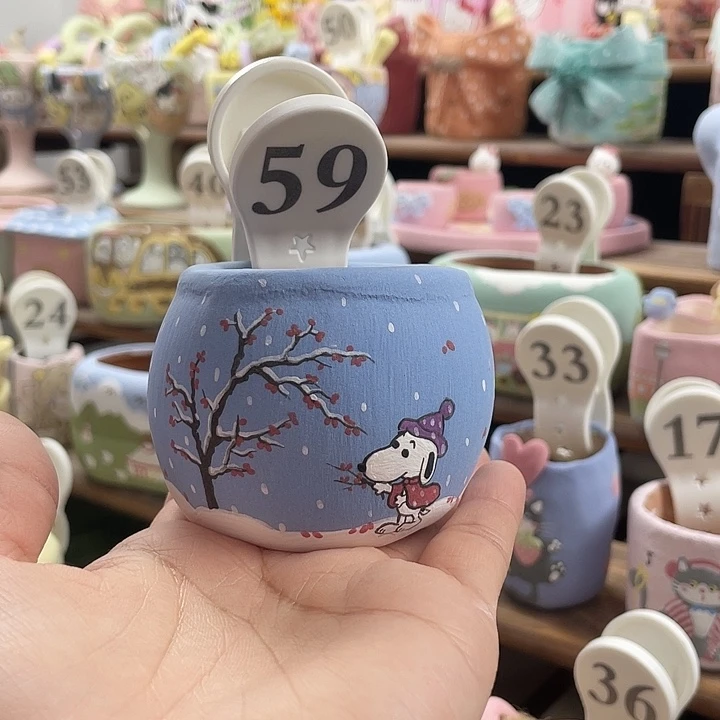 59…..手工手绘花盆