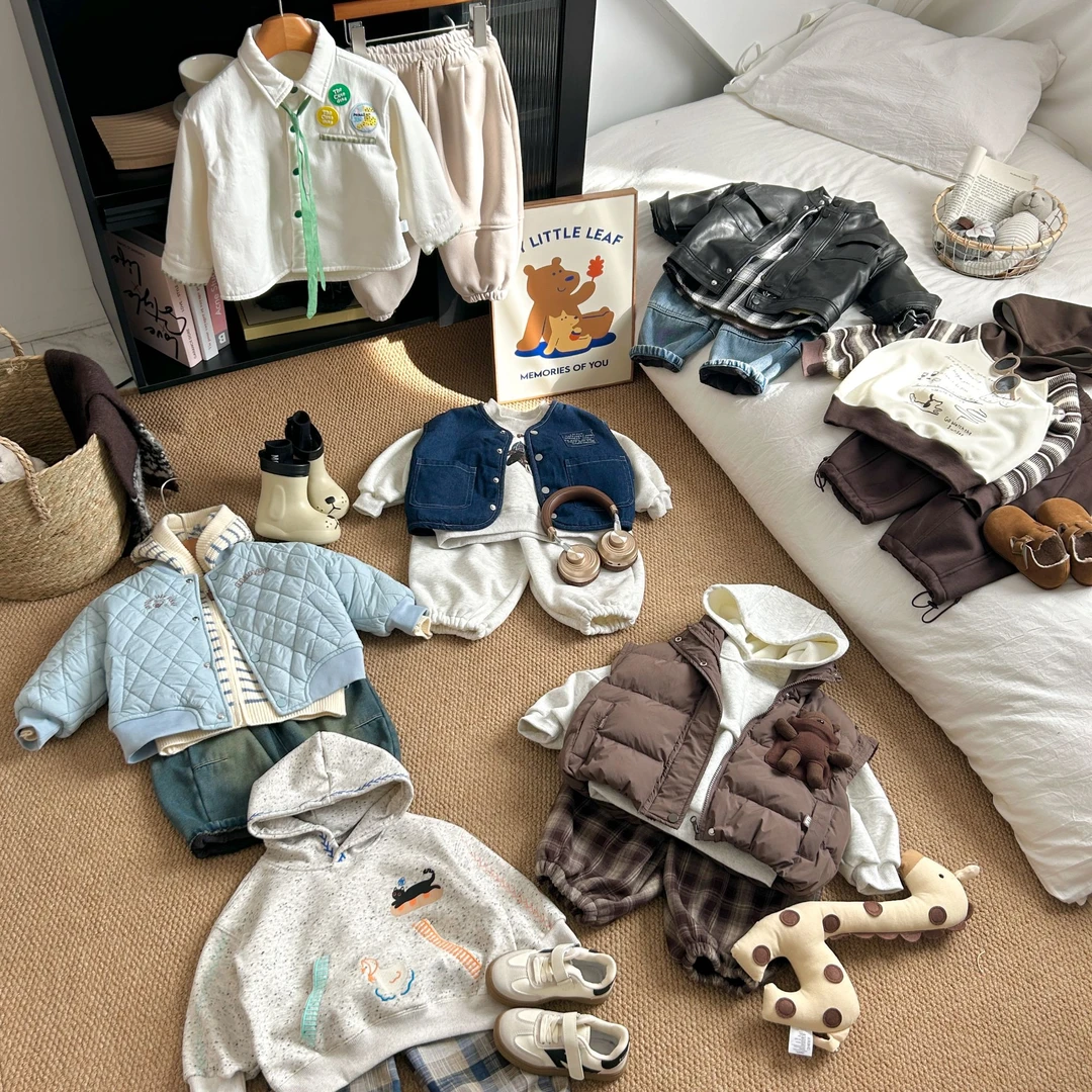 【孤品合集】儿童2024深秋款帅气男童外套内搭裤子穿搭M9001-M150