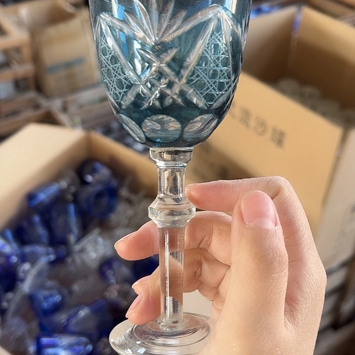 手柄款水晶玻璃微瑕一个