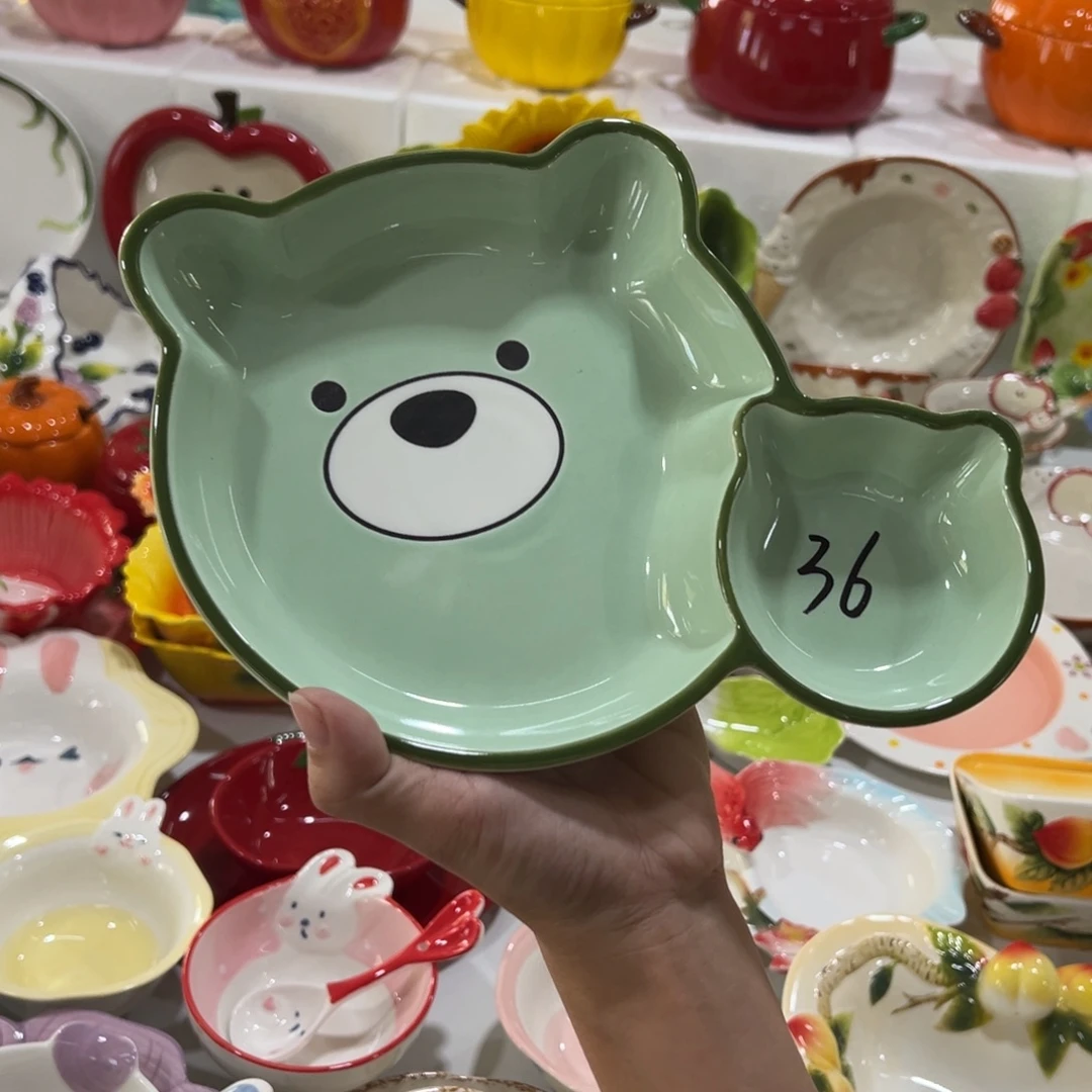 陶摆件高温陶瓷釉下彩正品！