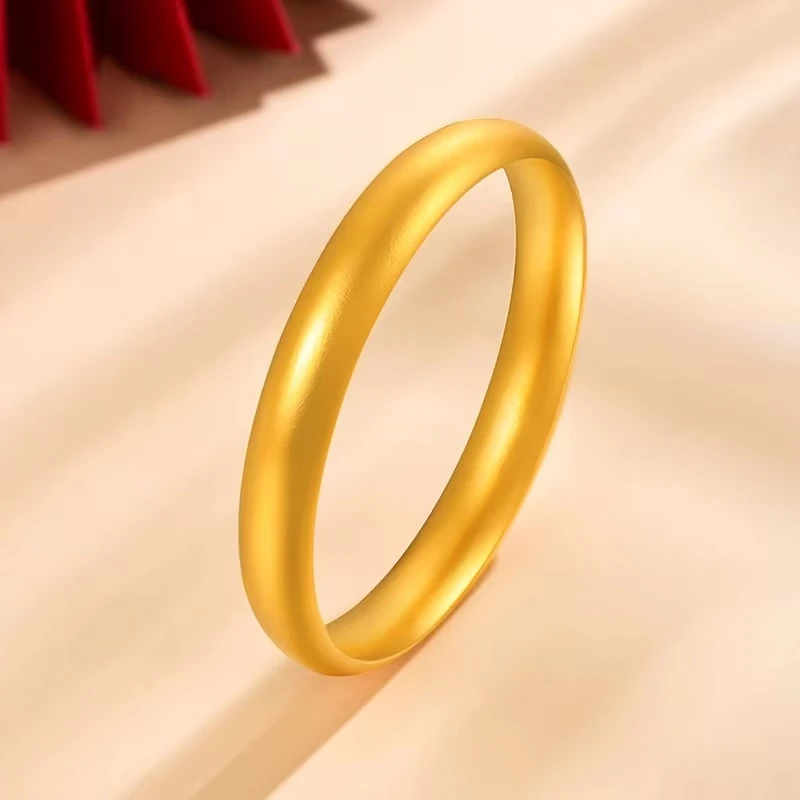 金福黄金泥鳅背足金999女款手镯