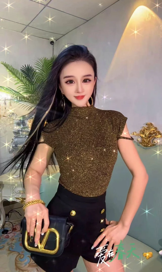 【漫老板】8700私服 定制签收重工满钻无袖T恤