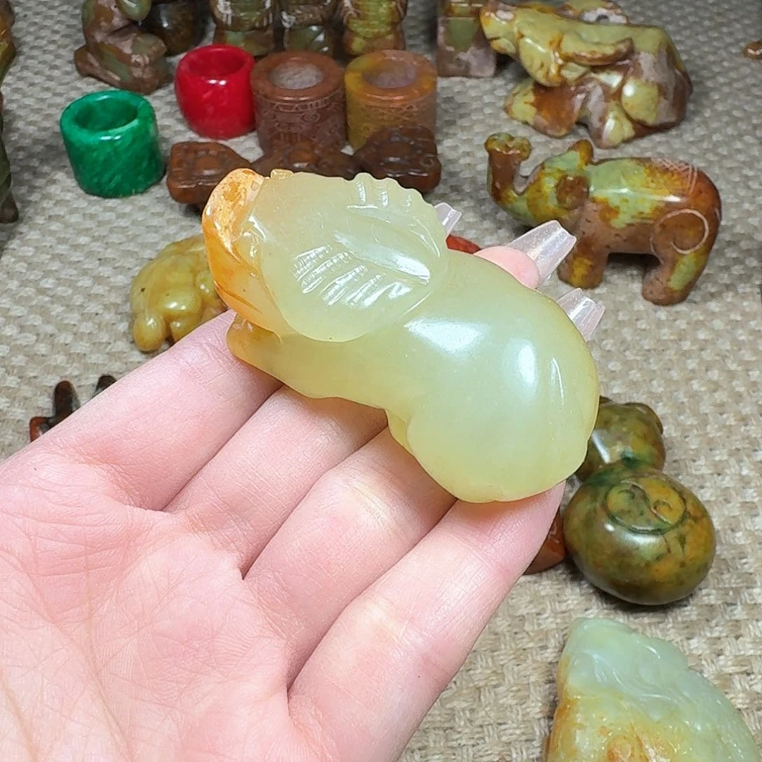 白玉菩提吊坠挂件