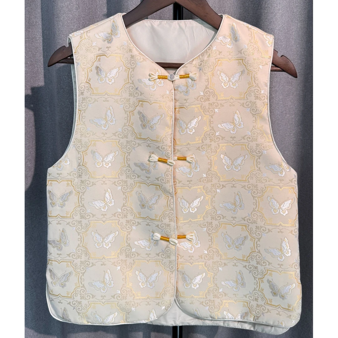 【金蝶】2025新中式国风春夏薄款圆领马夹