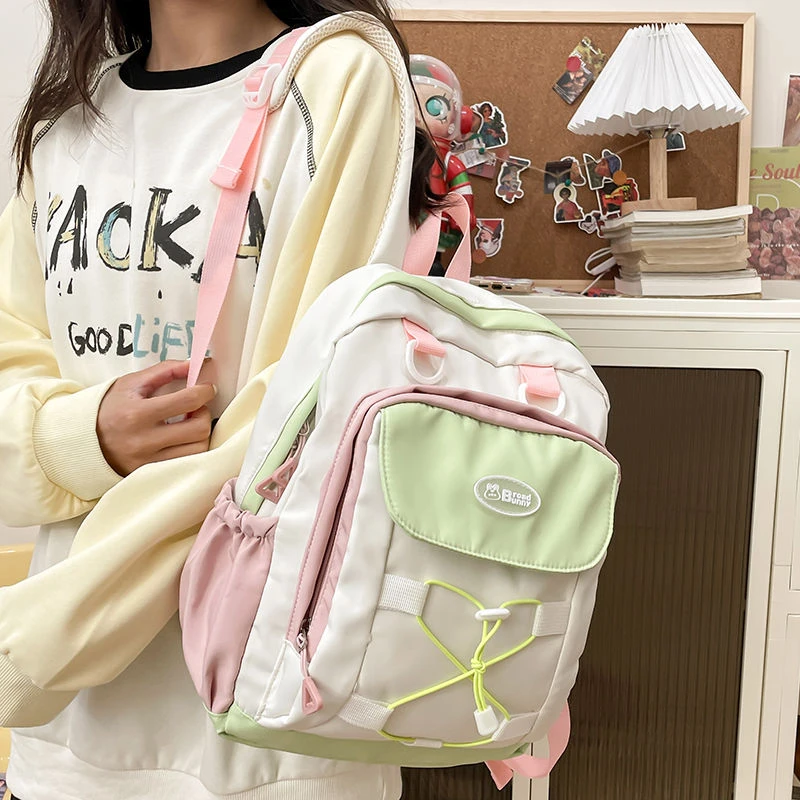 【高颜复古风】小众设计大小书包少女复古日系背包高颜值高中生可g