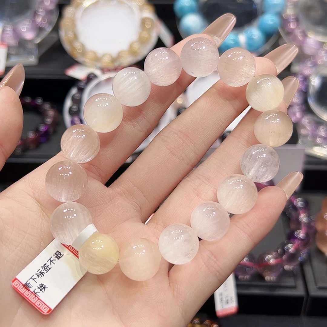 水晶未镶嵌手链sg18拉丝兔毛13+