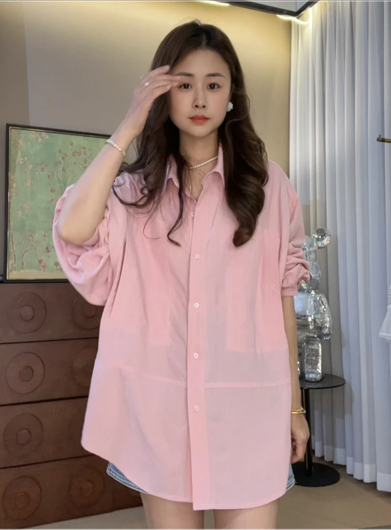 “茶系蔓人”衬衫2025新款活力常青藤时髦上衣86075