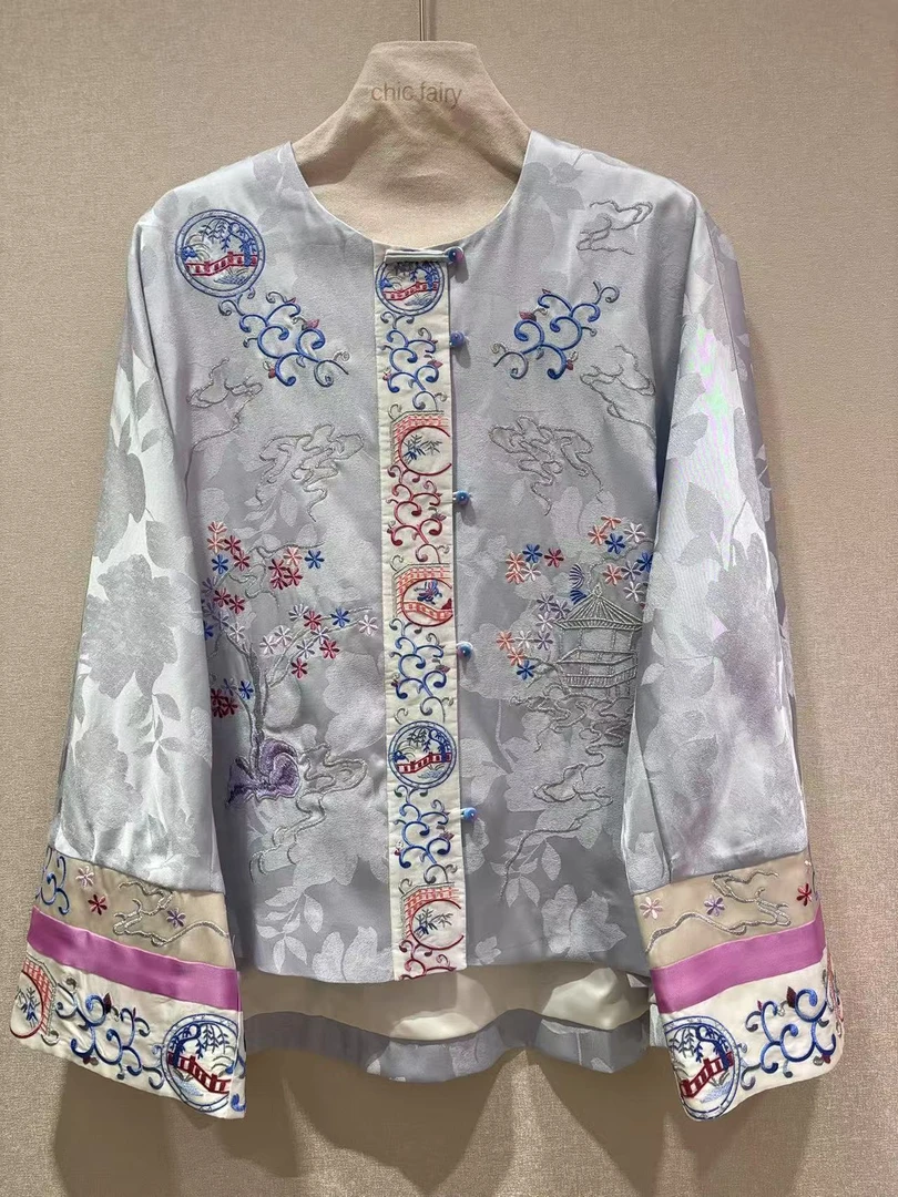 CHIC FAIRY 【江山如画】 国风中式宽松百搭提花刺绣外套