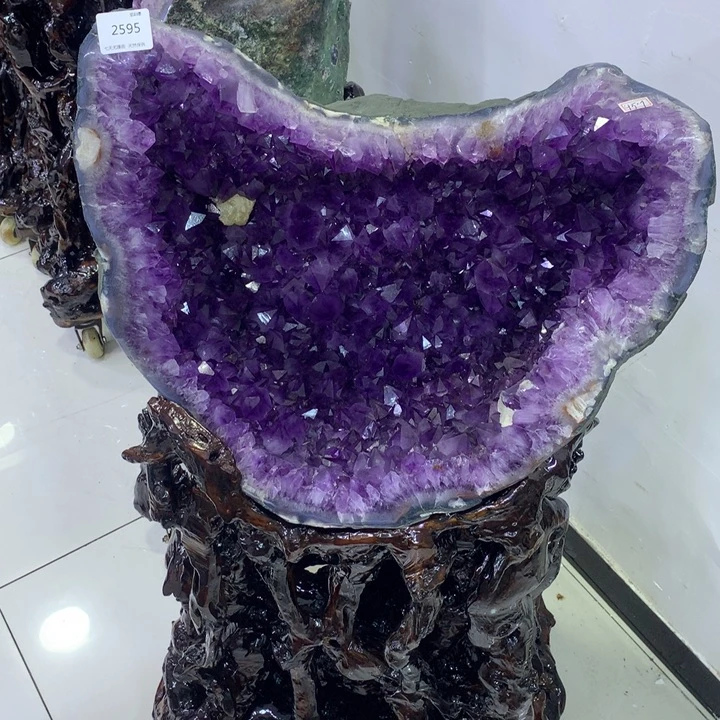 水晶紫水晶2595未镶嵌雯***人