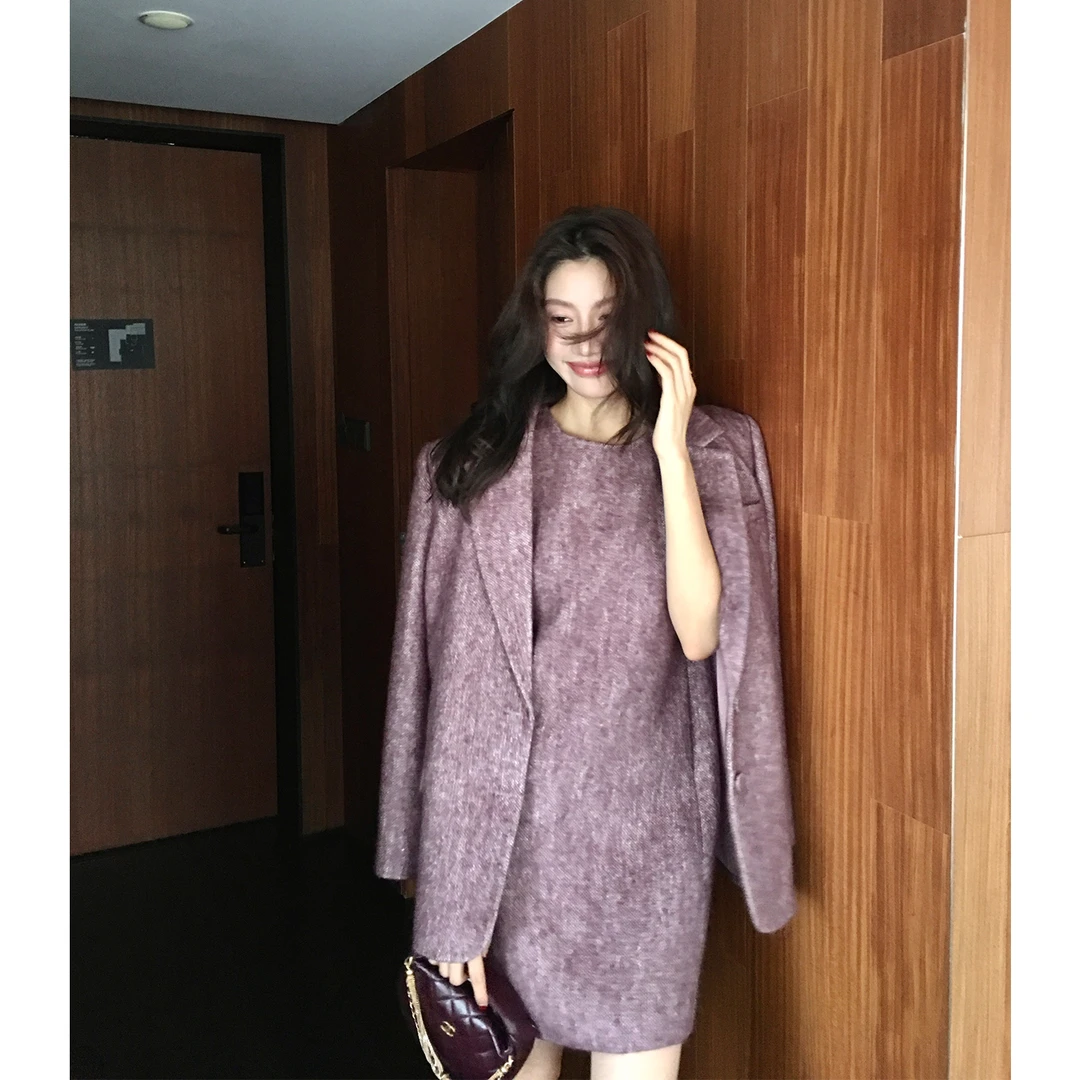 龍喜儿11.10 8:00AM开抢！仲夏夜之梦 老钱风马海毛H型连衣裙D711