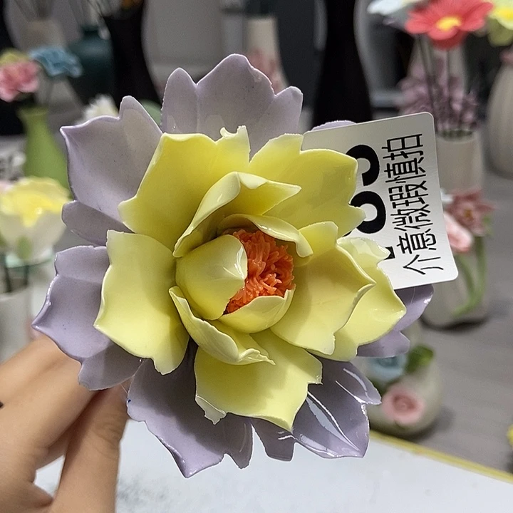 陶瓷纯手工捏花设计