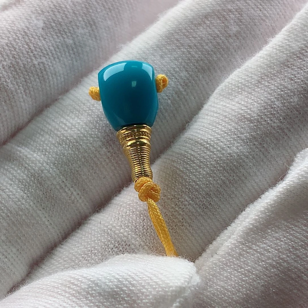 绿松石18K金镶嵌配饰