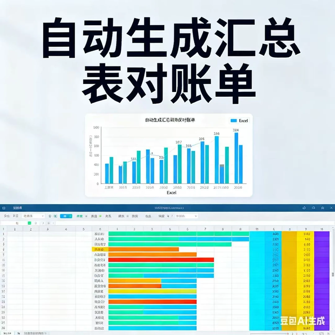 自动生成汇总表和对账单模板