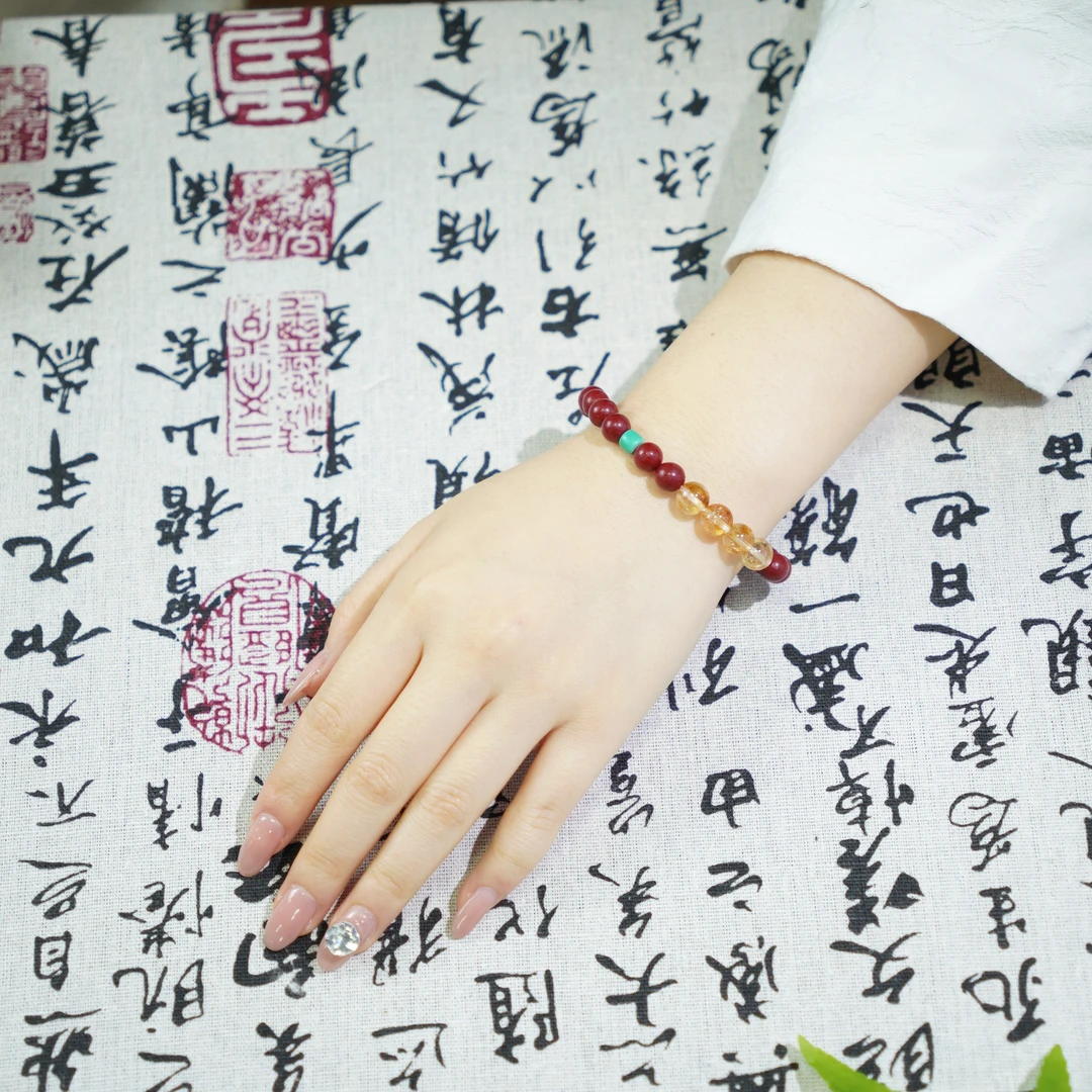 花蕊夫人·容颜凝脂（玫瑰香） / ZQ0081/ 古法工艺/合香珠/手工制作