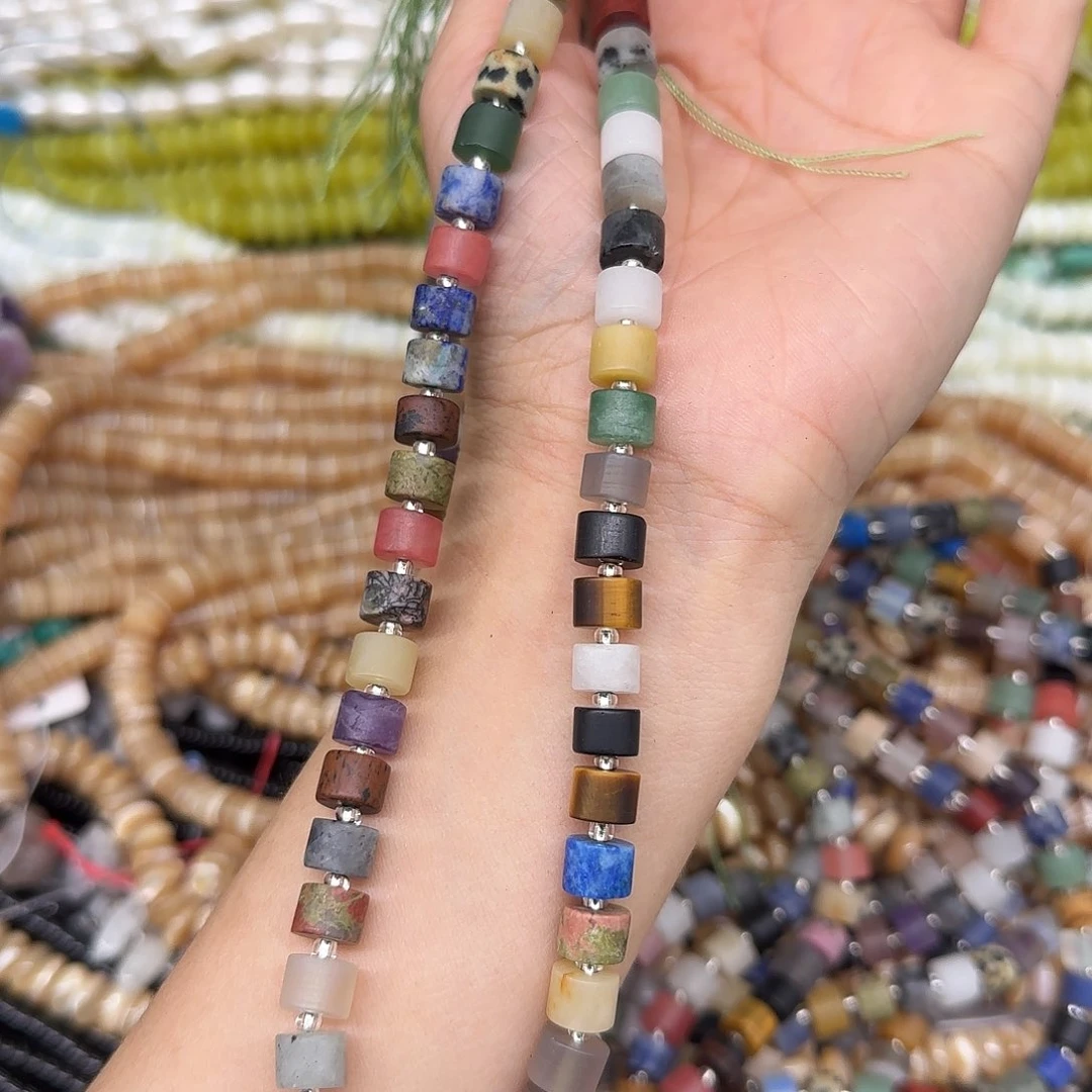 玛瑙/玉髓合金珠宝半成品多宝哑光8mm一条