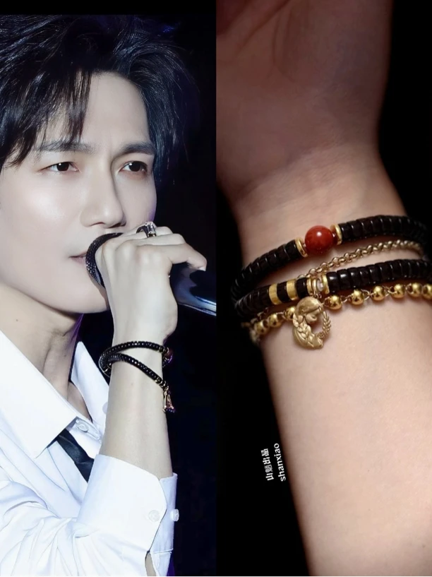 『素串椰蒂』复刻陈楚生手链.复刻陈楚生椰蒂手串.精工椰蒂药片手串