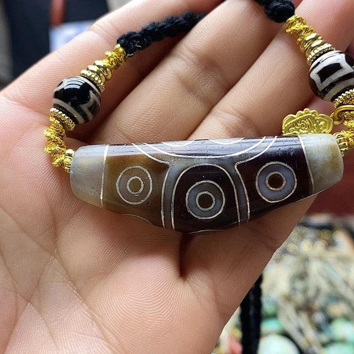 玛瑙/玉髓（覆膜）合金颈饰