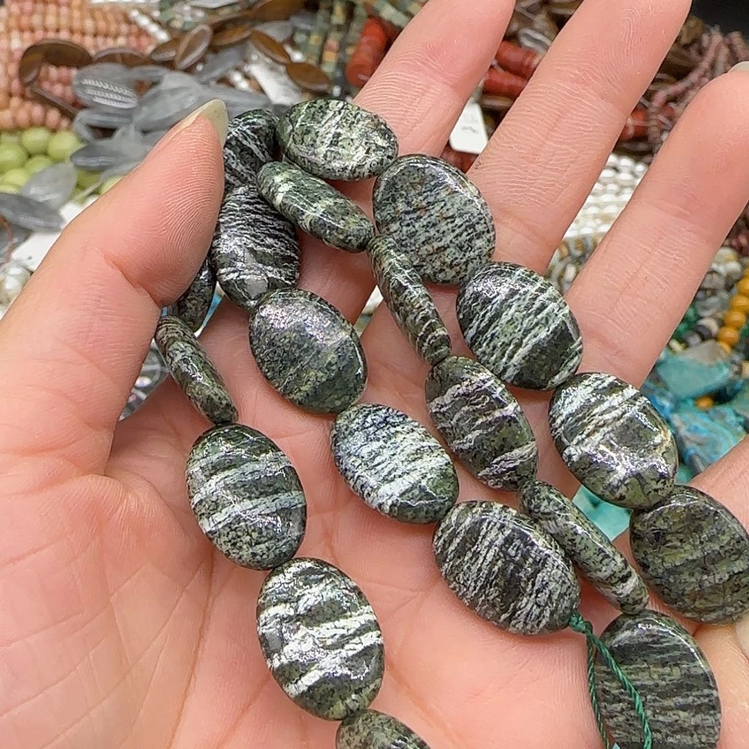 合金玛瑙/玉髓珠宝半成品银线石13mm一条
