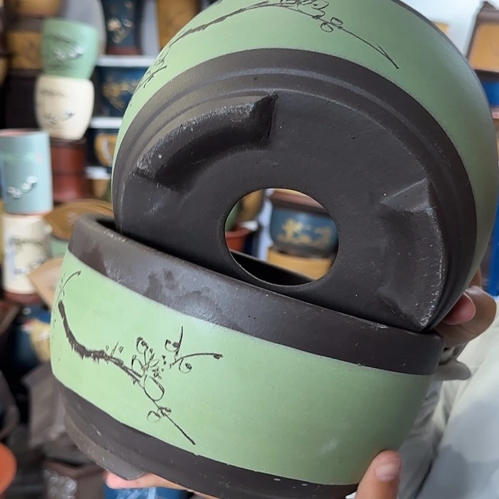 苹果绿萝小一对花盆花盆