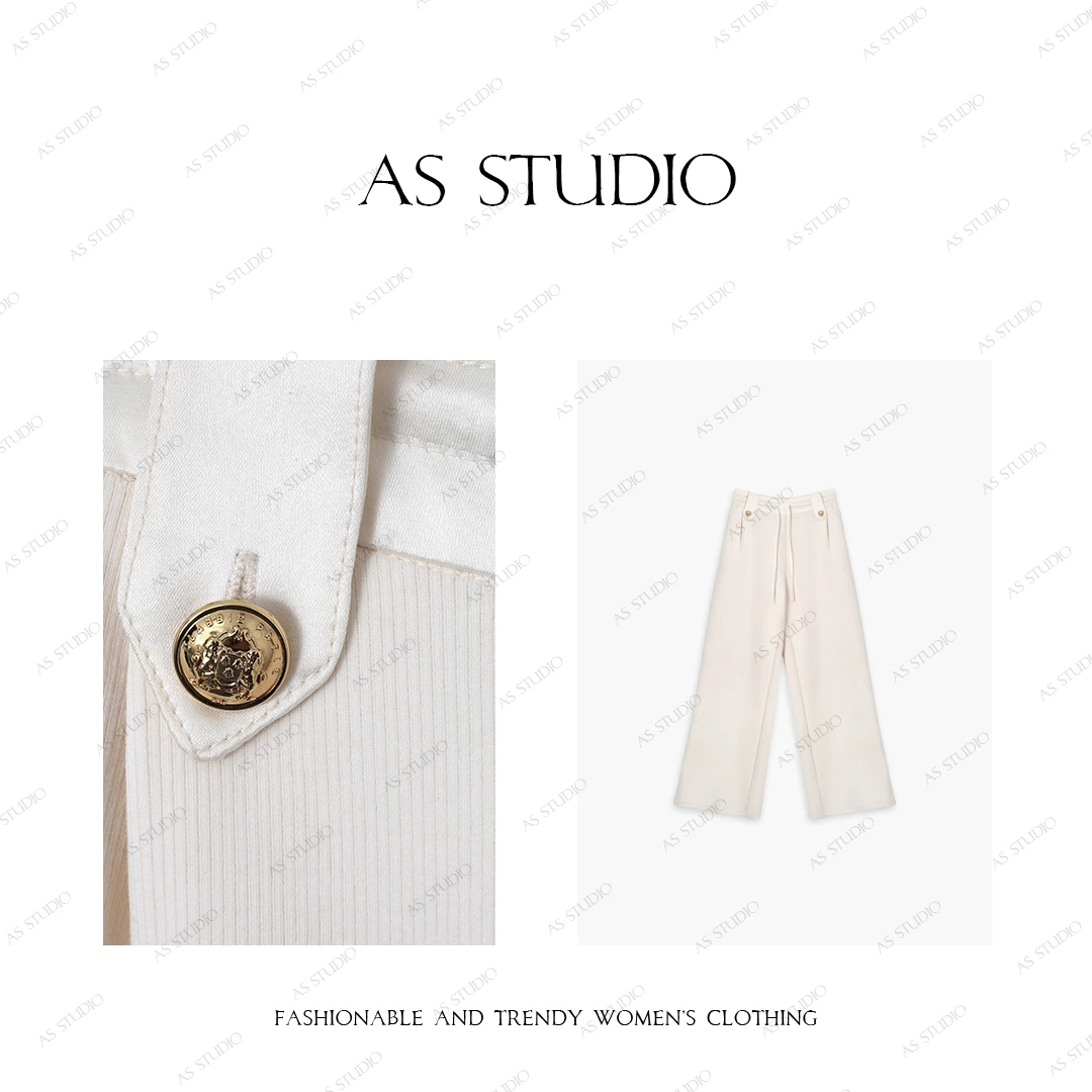【AS运动小香】25新运动小香风显瘦百搭休闲裤AS25CKZ3850