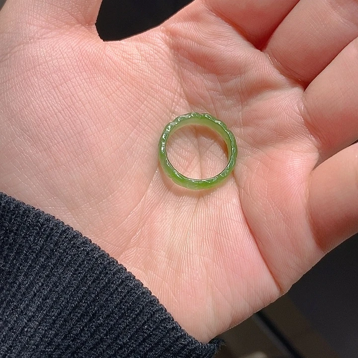 飘***和田玉（糖玉）未镶嵌戒圈