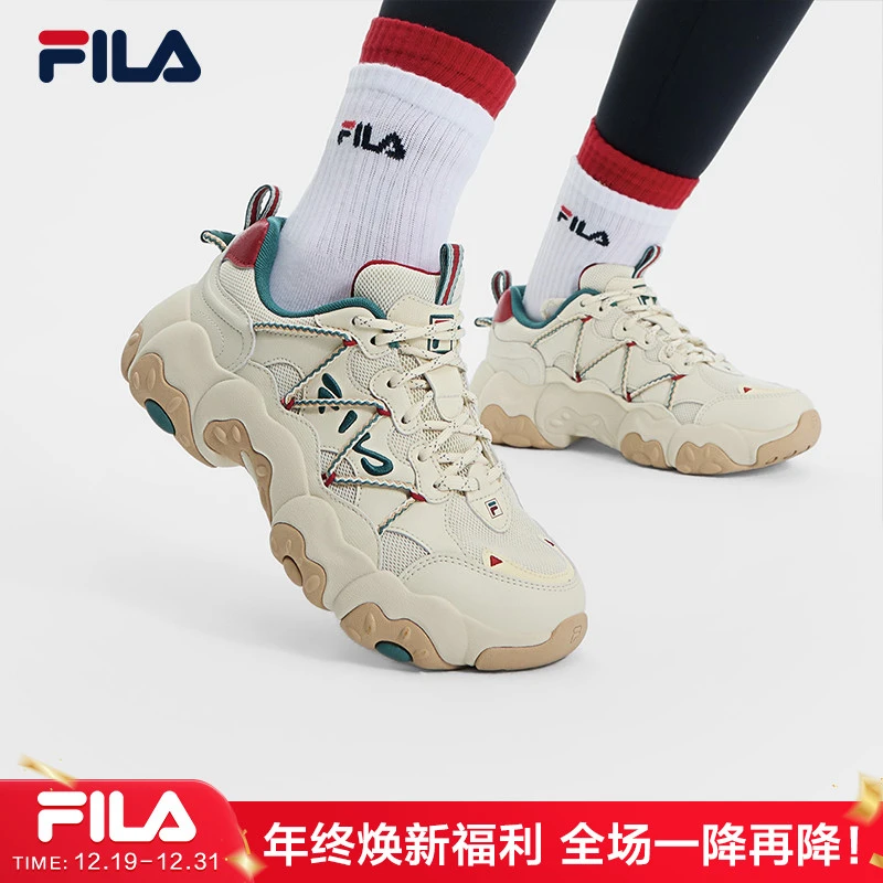 FILA 斐乐【六代猫爪鞋】圣诞新款运动休闲轻舒适老爹鞋F12W512103
