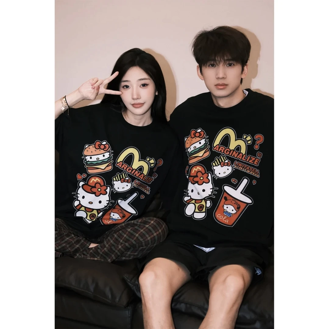 S123聪明陈 （2件拍更加优惠）春夏新款重磅280g短袖情侣装上衣